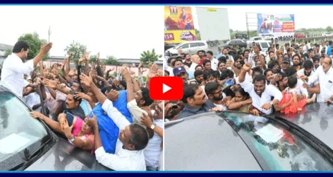 YS Jagan Mohan Reddy Arrives Chilakaluripet