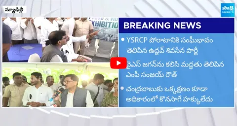 Sanjay Raut Supports YS Jagan Dharna