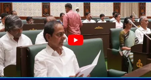 BRS Party Chief KCR In Telangana Assembly