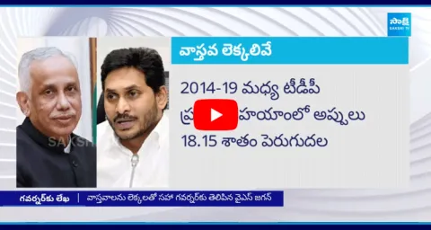 YS Jagan Letter To Governor Abdul Nazeer Over Chandrababu Fake Calculations