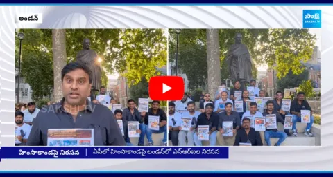 NRIs Protest Against TDP Anarchist Government 