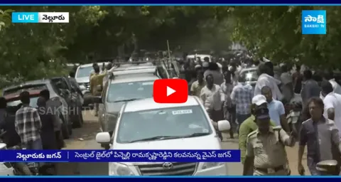 YS Jagan Mohan Reddy Convoy Visuals At Nellore