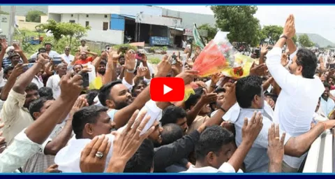 Huge Crowd In YS Jagan Mohan Reddy Nandyal Tour