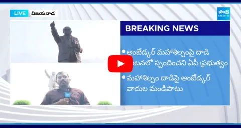 AP Police Silent Over Vijayawada Ambedkar Statue Attack Case‪