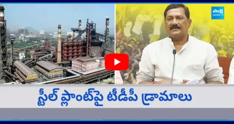 TDP Leaders Drama On Visakha Steel Plant Privatization
