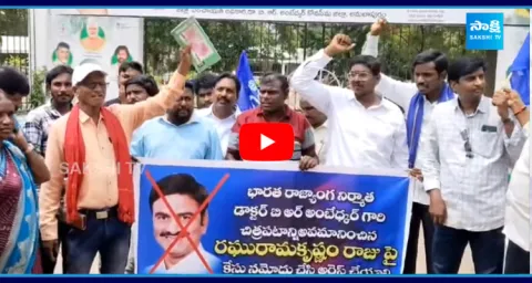 Dalith Leders Demands Raghu Rama Krishna Raju Arrest 