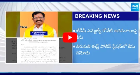 Police Case Filed Against TDP MLA Koneti Adimulam