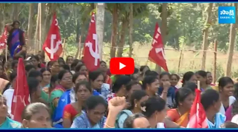 Asha Workers Fires on AP Govt 
