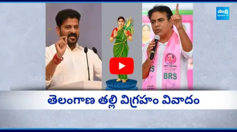 Telangana Thalli Statue Issue
