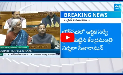 Minister Nirmala Sitharaman Introduces Economic Survey In Lok Sabha 