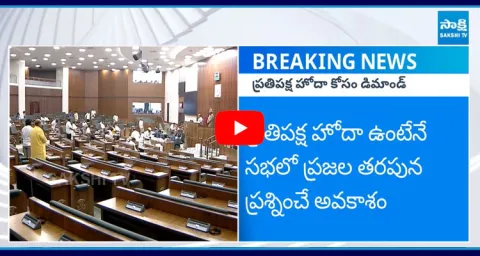 YSRCP Demands Opposition Status In Assembly