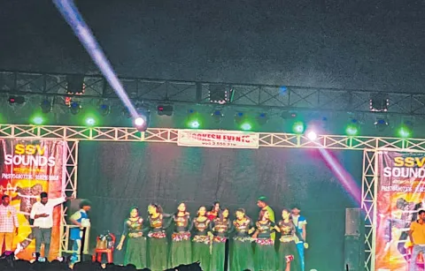 Recording dances at Upamaka Venkanna kalyana mahotsavam