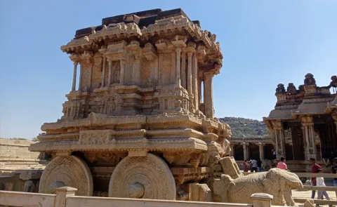 womens day special Women drivers at  vittala temple in hampi