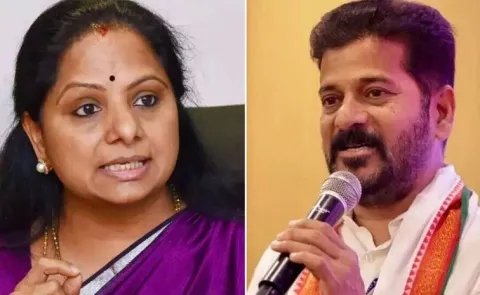 BRS MLC Kavitha fires at CM Revanth Reddy