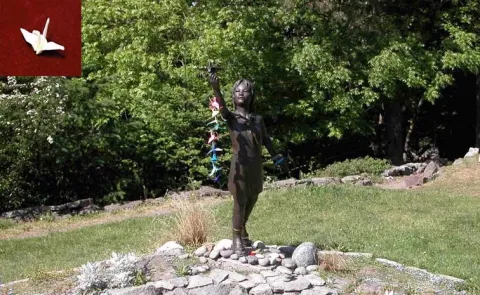 Statue of Hiroshima Bombing Victim Remembering Sadako