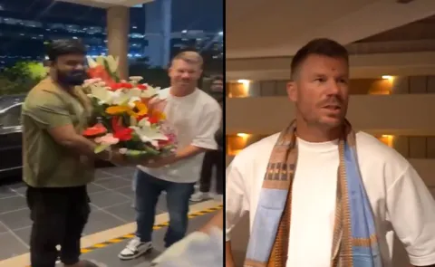 Australia Cricketer David Warner Arrives Hyderabad Today