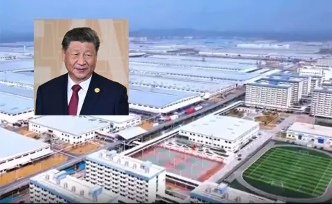 Chinese EV giant BYD gigantic Mega factory Viral Video
