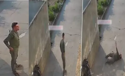 UP man collapsed during morning stroll heart attack cctv visuals viral