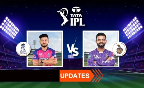 IPL 2025: Kolkata knight riders vs Rajasthan royals live updates and highlights