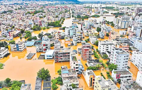 Massive rice collection in the name of Vijayawada flood victims