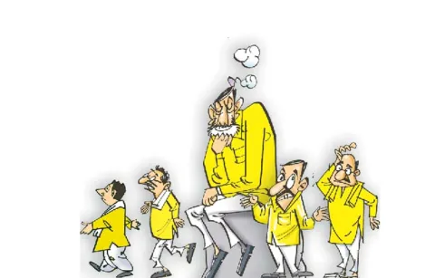 Chandrababu Naidu delay in filling district and constituency level posts