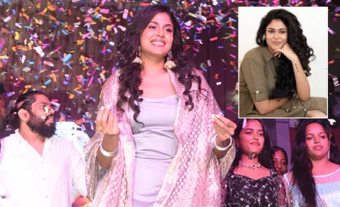 Actress Faria Abdullah Hungama At Hanamkonda