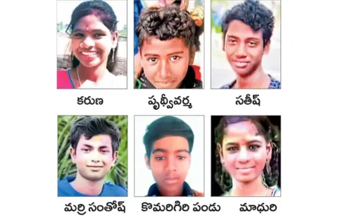 Six students missing in Konaseema district