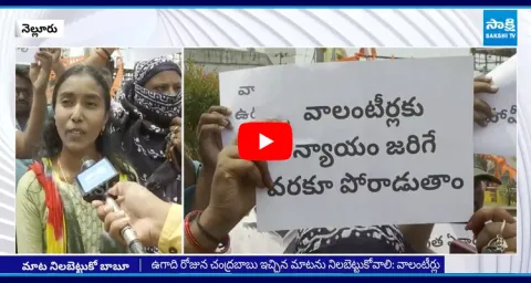 AP Volunteers Fires On Chandrababu Fake Promise 