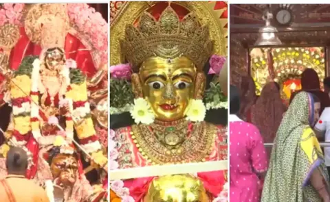 Navratri First Day Temples are Echoing with Chants of Jai Mata