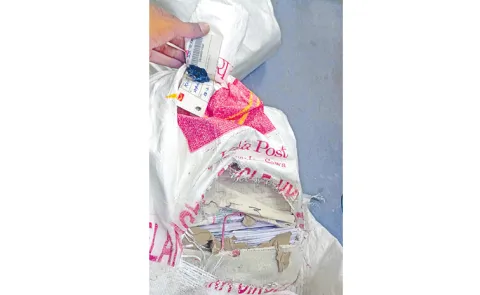 Parcel of Tenth found under bus tires at Khammam bus stand