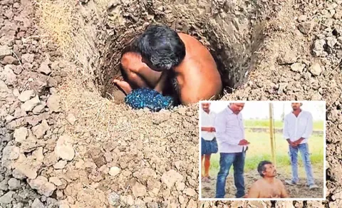 Prakasam Man attempt To Sajeeva Samadhi 