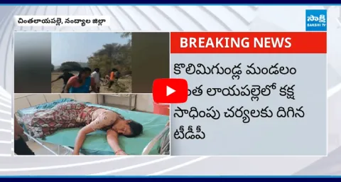 TDP Leaders Destroys Garden Of YSRCP Sympathizers In Nandyala District