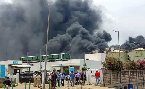 Gujarat Banaskantha Boiler Explosion Triggers Massive Blast
