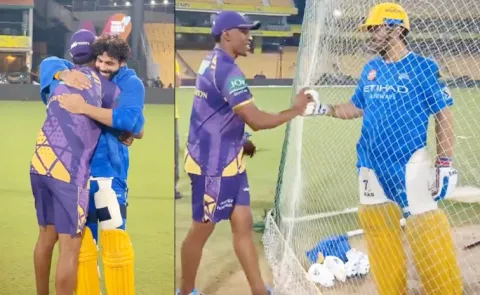 The Traitor Is Here: MS Dhoni Cheeky Jibe At KKR Mentor Video Viral