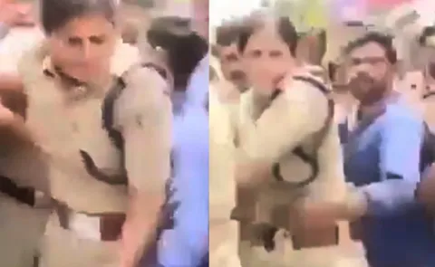 Watch: Blue Shirt Guy Behavior With Woman Police Viral Social Media