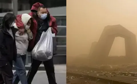 Hundreds Of Flights And Trains Cancelled Sandstorms Hit China