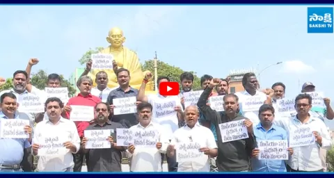 Journalists Protest in Tirupati Against False Cases