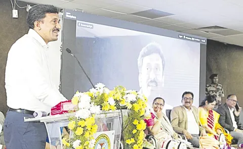 Singareni CMD Balaram at Purwa Vidyarthula Sammelanam