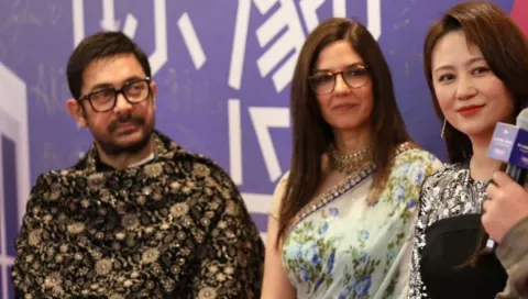 Aamir Khan Spotted With Gauri Spratt At Macau International Comedy Festival
