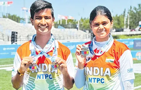 Jyoti Surekha wins gold medal in World Cup Archery Stage 1 tournament