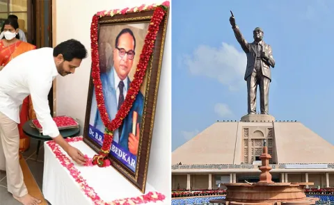 YS Jagan Pays Tribute to Dr BR Ambedkar