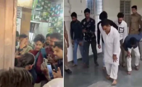 UP Men Put on  Oscar Worthy Act at Police Station After Arrest