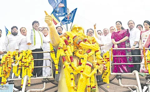 Dr BR Ambedkar Jayanti Celebrations at Vijayawada under YSRCP