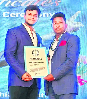 సంగీతంలో ప్రణీత్‌కుమార్‌ గిన్నిస్‌ వరల్డ్‌ రికార్డు 
