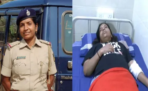 Ashok Nagar police station Police Sub Inspector Annapurna In Hubbali