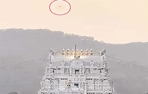 YouTuber reached the top of Tirumala Hill with a drone