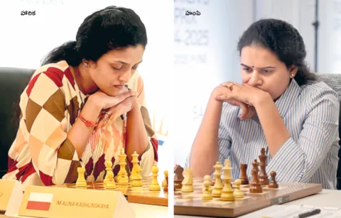 Indian star grandmasters Koneru Hampi and Dronavalli Harika showed their strength