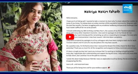 Actress Nazriya Opens Up About Her Struggle