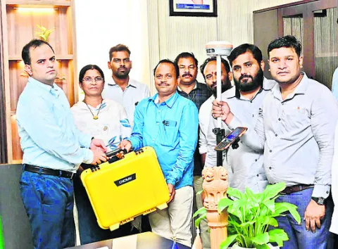 డీజీపీఎస్‌ పరికరంతో సర్వే వేగిరం