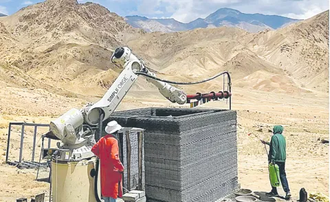 IIT Hyderabad, Indian Army build world first on-site 3D-printed military bunker 